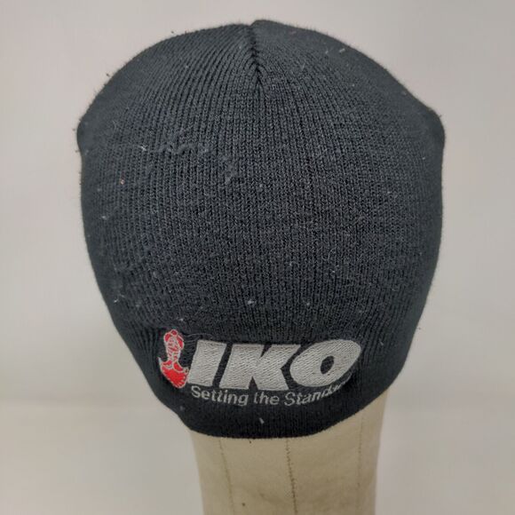 IKO Men's Beanie Hat Black OSFA Acrylic Setting the Standard Embroidered Logo - Picture 7 of 12